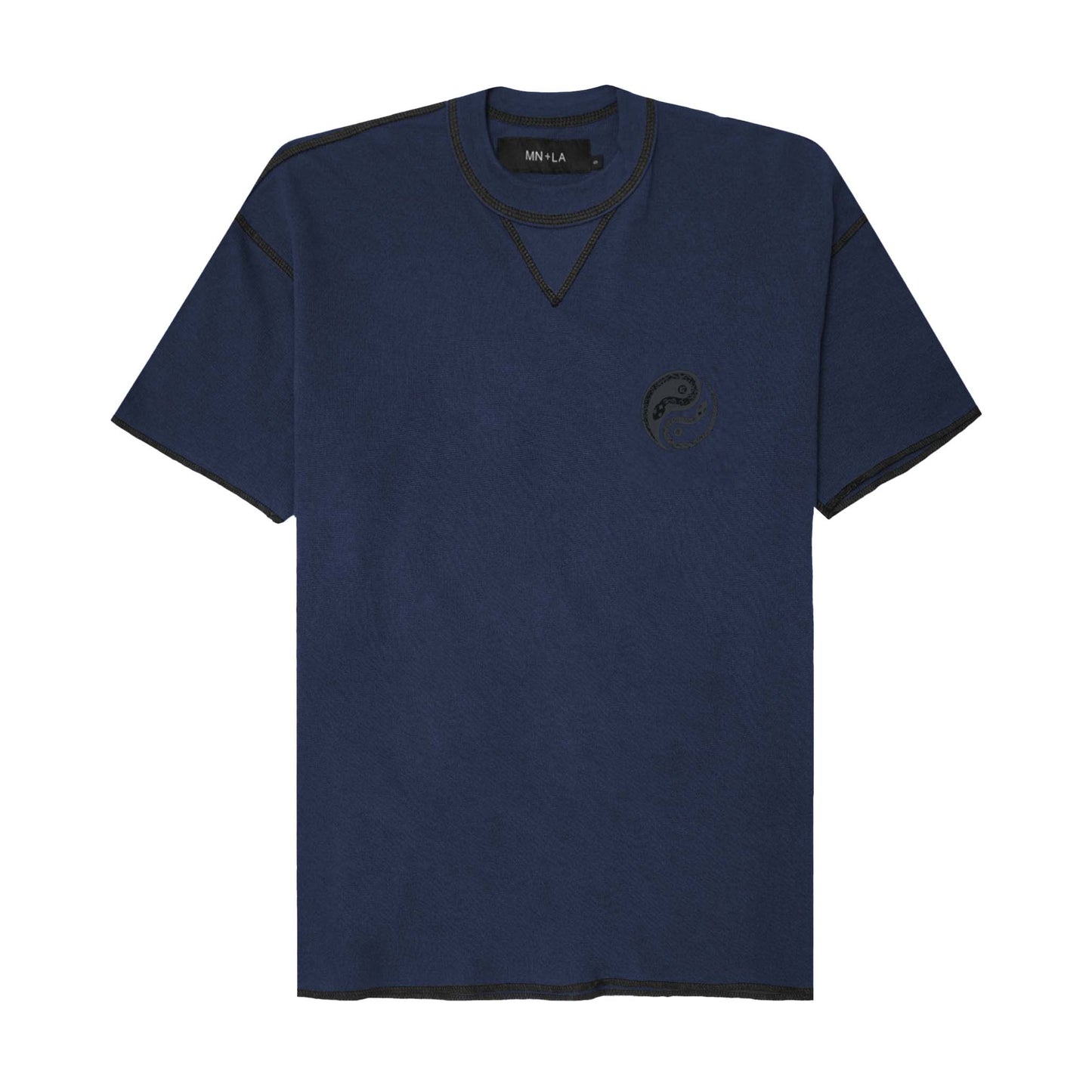 "YEAR OF THE SNAKE" WAFFLE TEE IN NAVY
