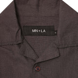 4 POCKET CUBAN SHIRT IN CHARCOAL GREY