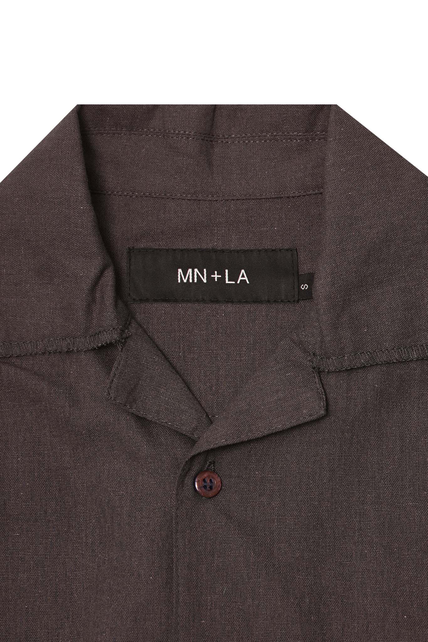 4 POCKET CUBAN SHIRT IN CHARCOAL GREY