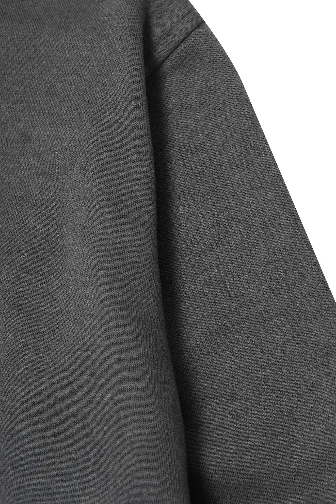 DECONSTRUCTED HOODIE IN CEMENT