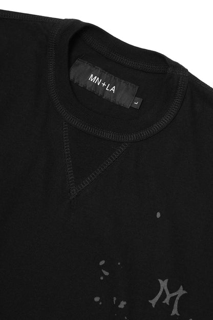 "HITTER" V3 MILITIA MOCK NECK LITE TEE IN RAVEN