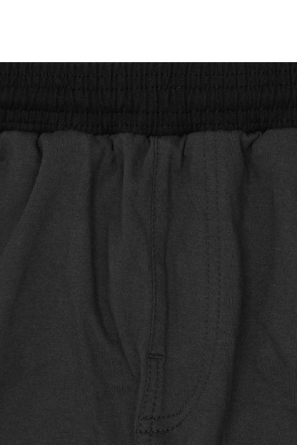 STRIDE SHORTS IN CHARCOAL GREY/CAVIAR
