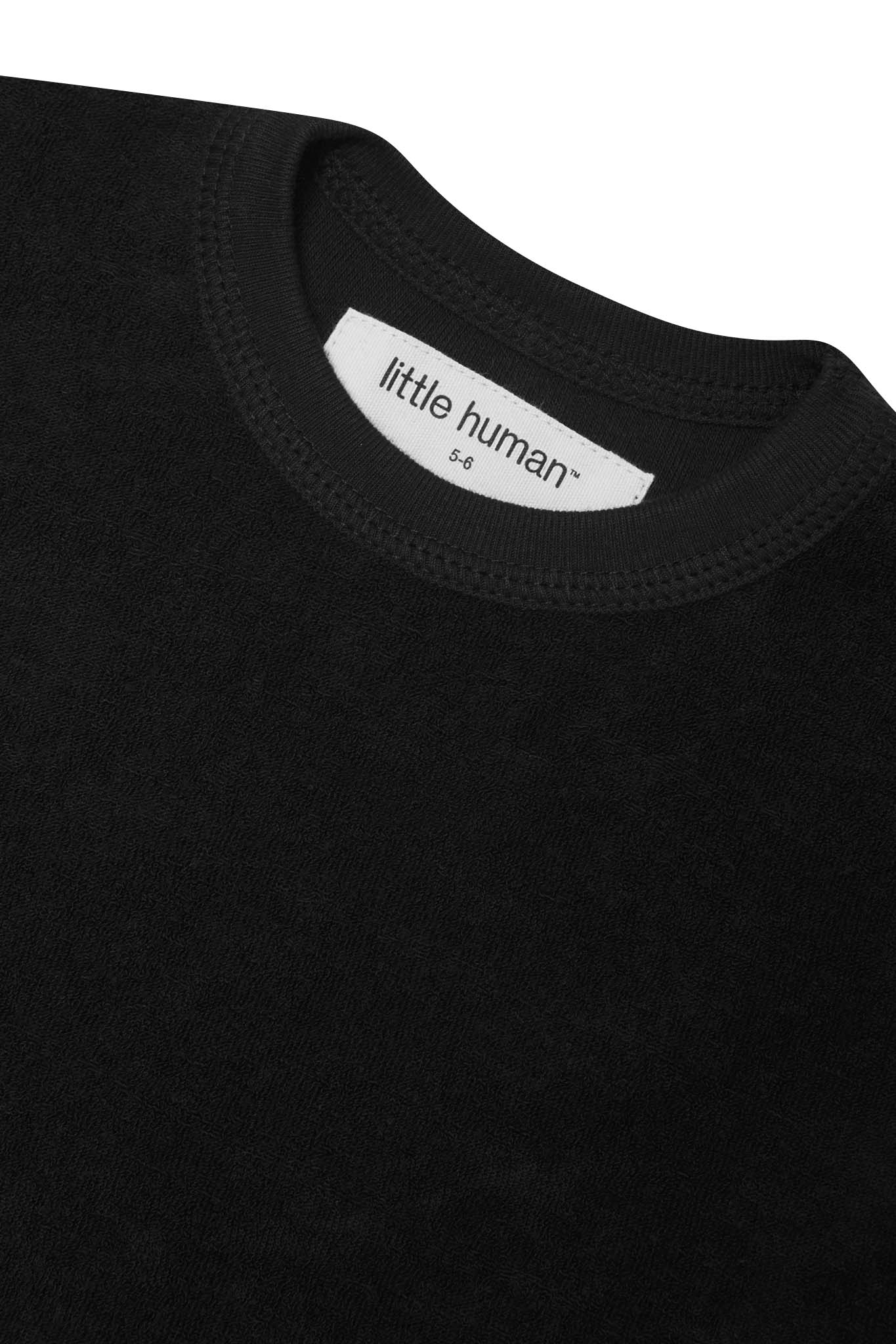 LITTLE HUMAN™ TOWEL TEE IN ANTHRACITE