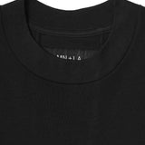 WAFFLE WEAVE MOCK NECK TEE V4 IN ANTHRACITE