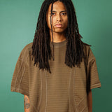 "FLOW" PIQUE TEE IN OLIVE
