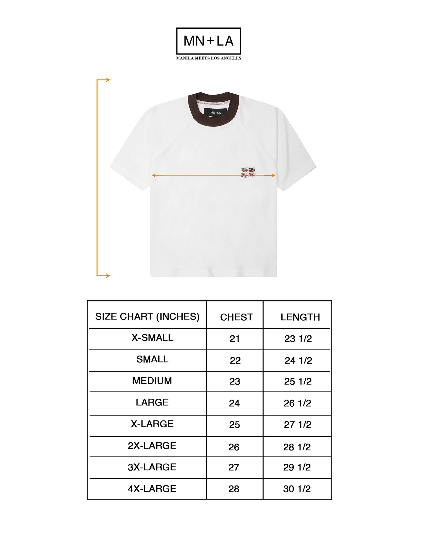 "33" TEE IN WHITE/CHARCOAL GREY