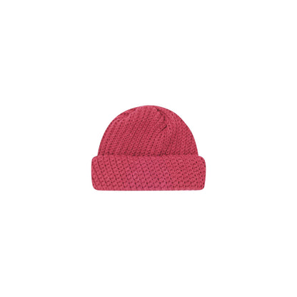 HAND KNIT FISHERMAN BEANIE (WINE)