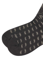 "PEACE PAISLEY" BANDANA SOCK IN ANTHRACITE