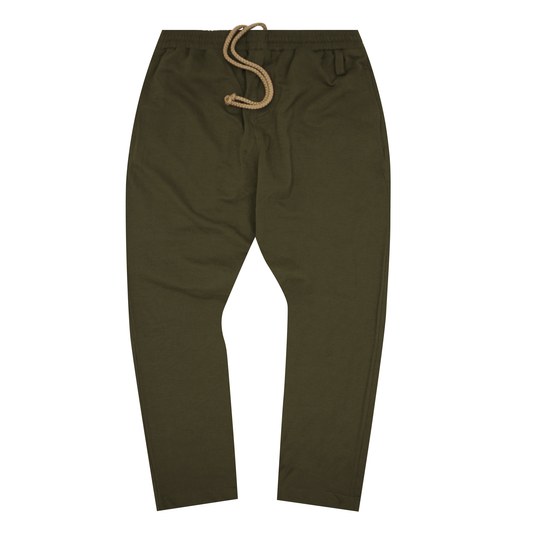 WAFFLE WEAVE LOUNGE PANTS IN OLIVE