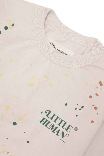 "PAINT SPLAT" LITTLE HUMAN™ TEE IN OAT