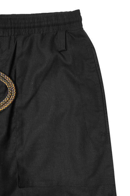 LINEN VEIN PANTS IN GRAPHITE