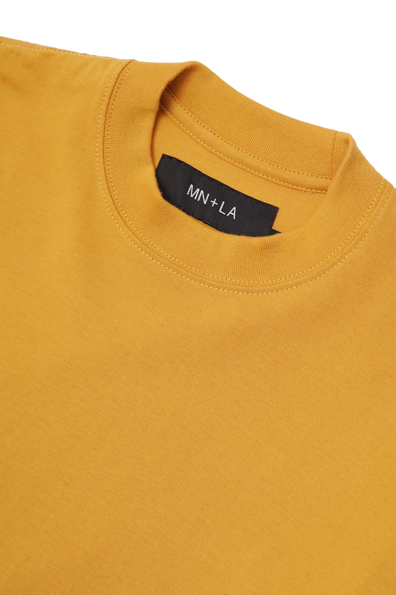 "OUTDOOR EXPLORATION" MULTI LOGO TEE IN MUSTARD