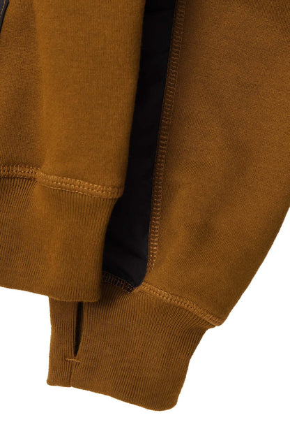 SHINOBI ZIP HOODIE IN RUST