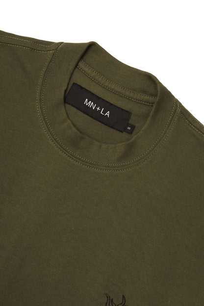 "POSITIVE FREQUENCIES" TEE IN OLIVE
