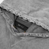 M'$ PAISLEY PATCHWORK MILITIA HOODIE IN CEMENT