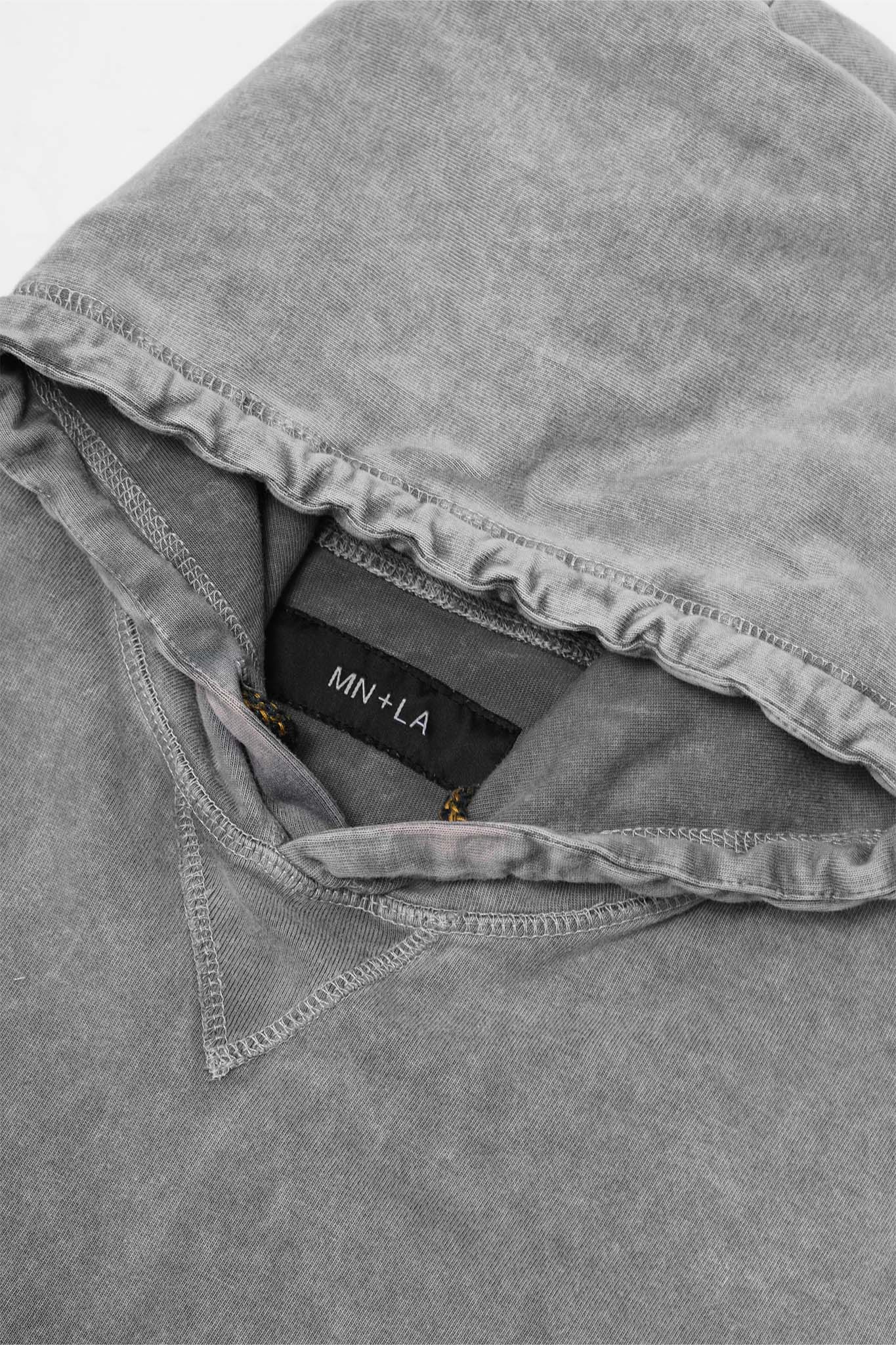 M'$ PAISLEY PATCHWORK MILITIA HOODIE IN CEMENT