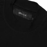 MN+LA™ SCRIPT LOGO TEE IN CAVIAR/CEMENT