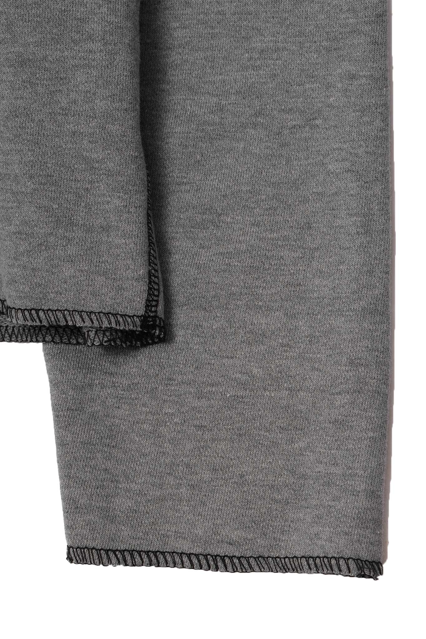 CUTOFF HOODIE IN HEATHER GREY
