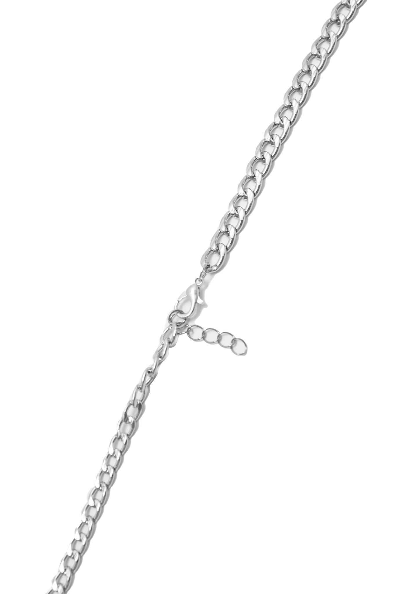 DYSTOPIAN CROSS PENDING W/ FIGARO CHAIN