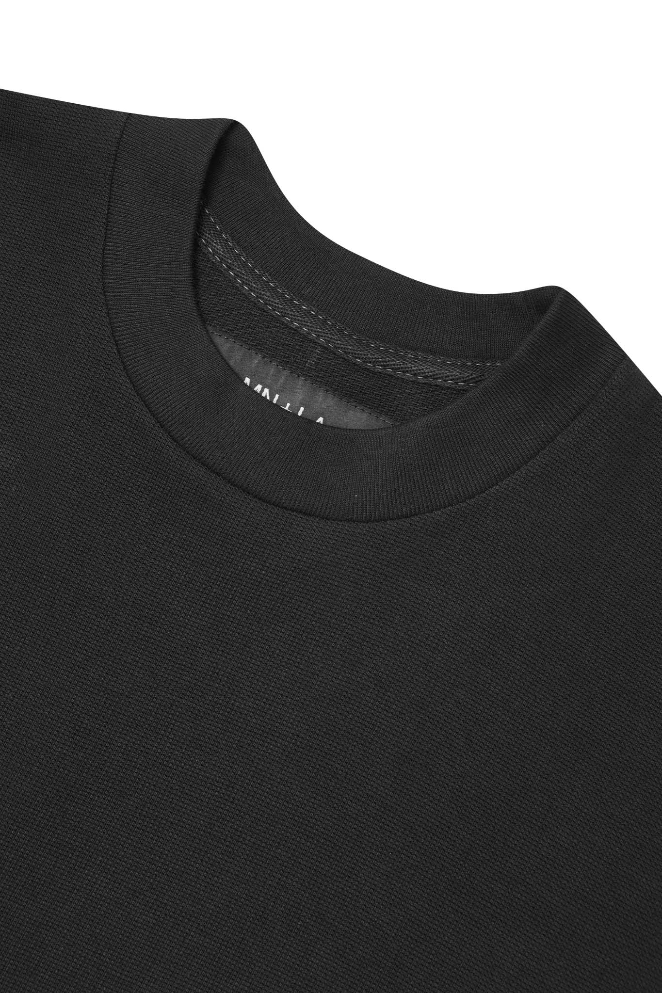 WAFFLE WEAVE TOPSHELF TEE IN ANTHRACITE