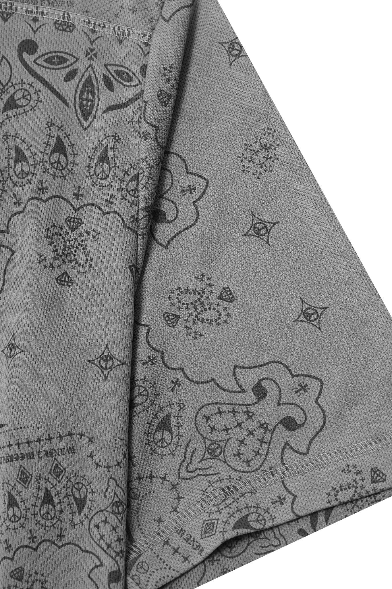 LEAGUE TEE IN STEEL PAISLEY