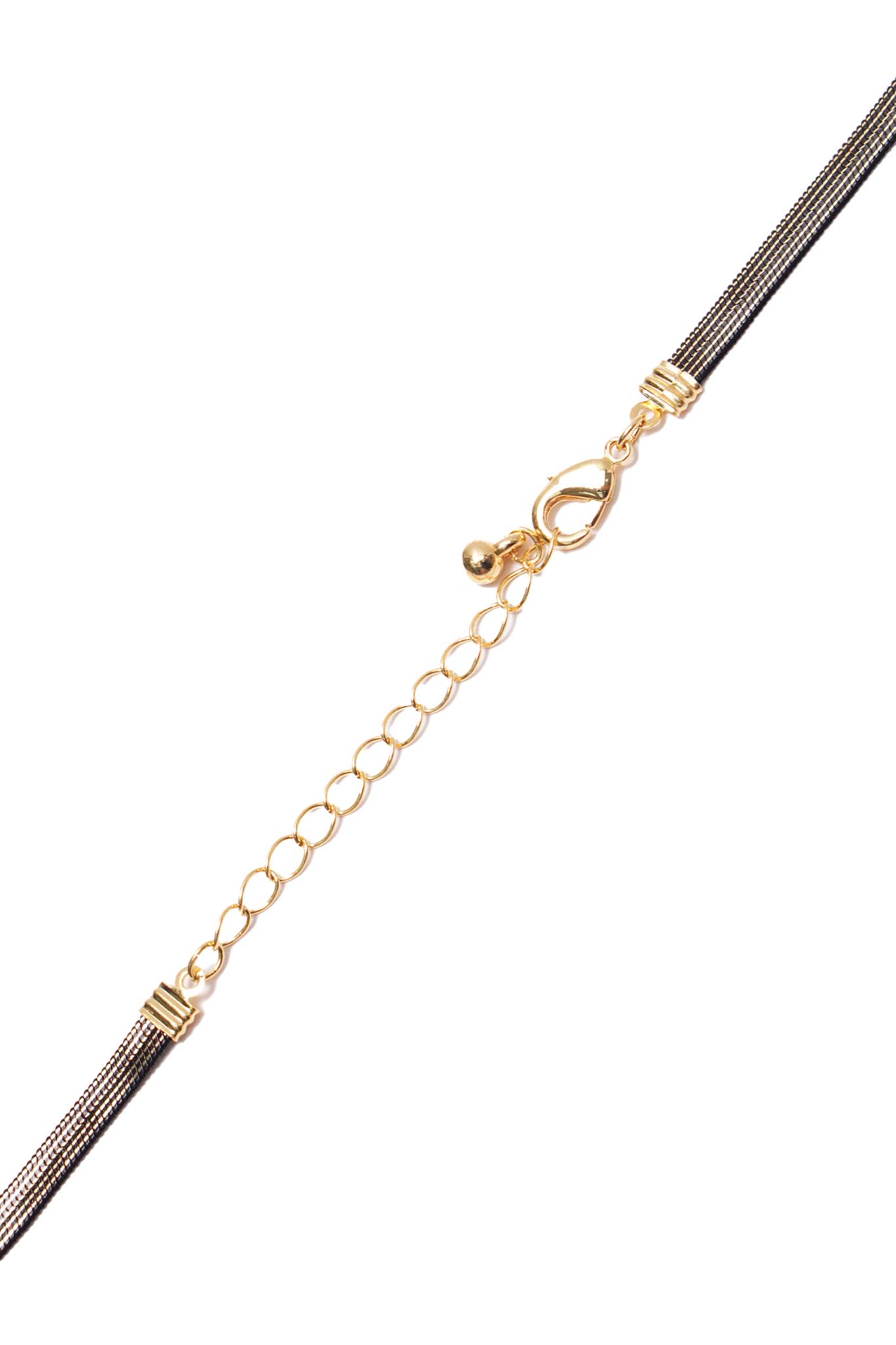 ONYX HERRINGBONE CHAIN NECKLACE