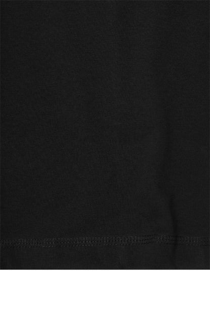 MOCK NECK TEE V4 IN CAVIAR