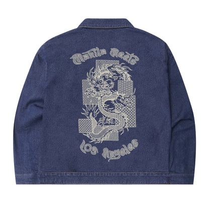 YEAR OF THE DRAGON "COLD NAVY" TRUCKER JACKET