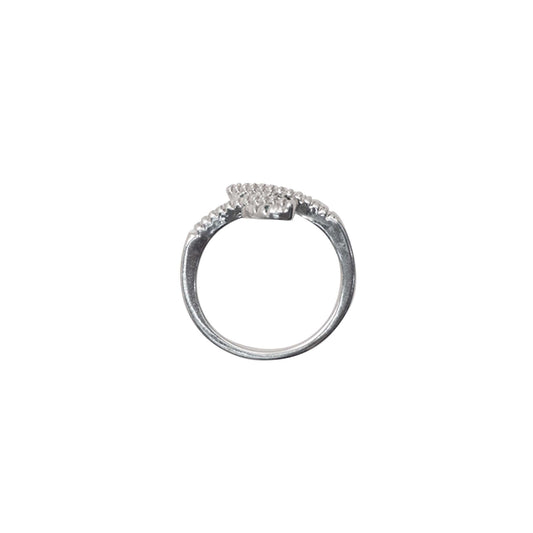 TWIN SERPENTS RING IN SILVER