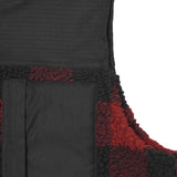 SHINOBI VEST IN CARMINE PLAID