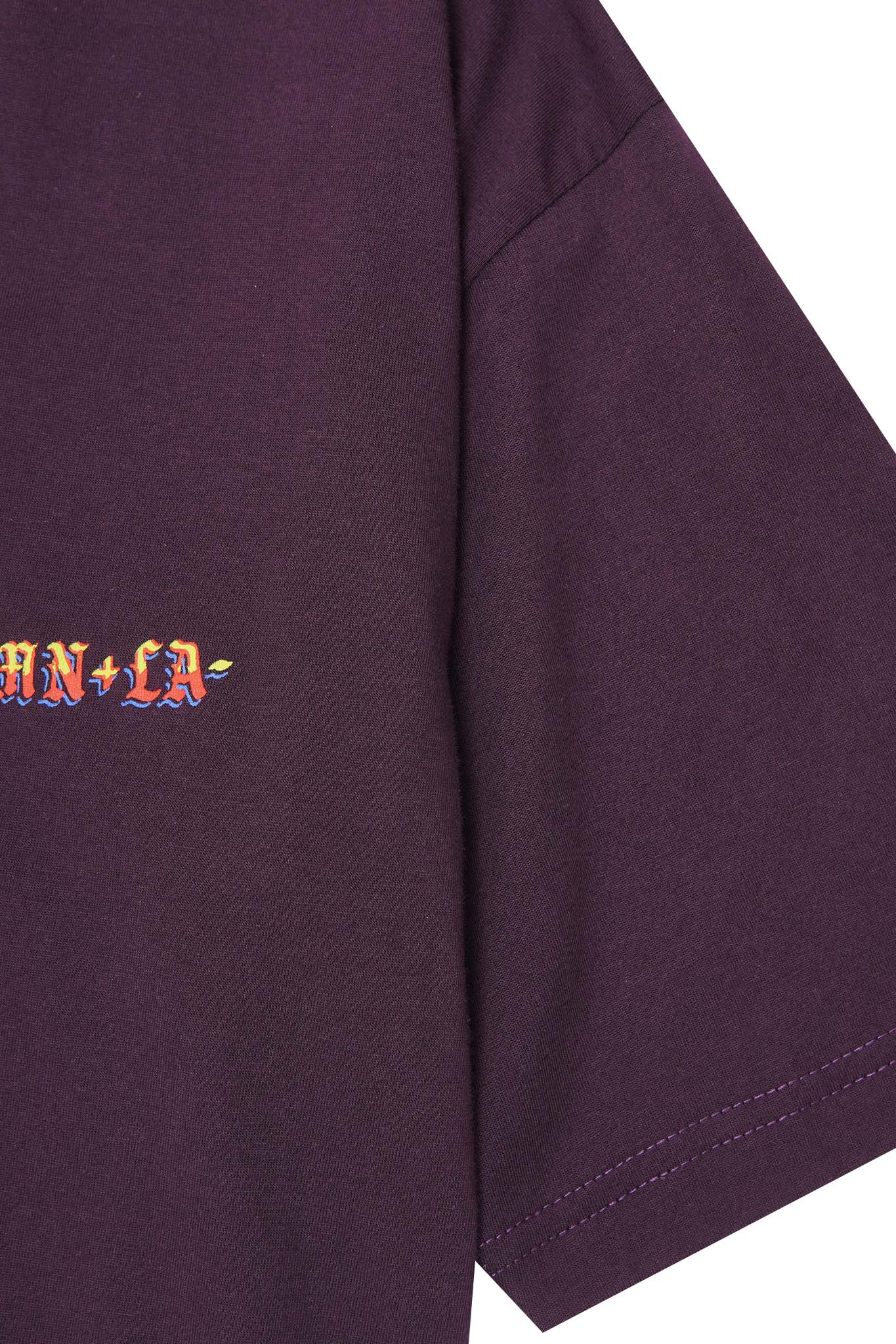 "SCORCH" LOGO TEE IN SHADOW PURPLE