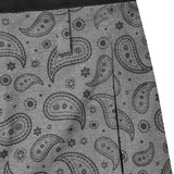 STRIDE SHORTS IN HEATHER GREY PAISLEY