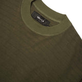 LINEAR TEE IN OLIVE