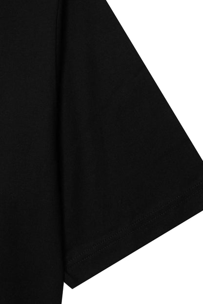 MOCK NECK TEE IN ANTHRACITE