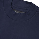 MOCK NECK TEE IN NAVY
