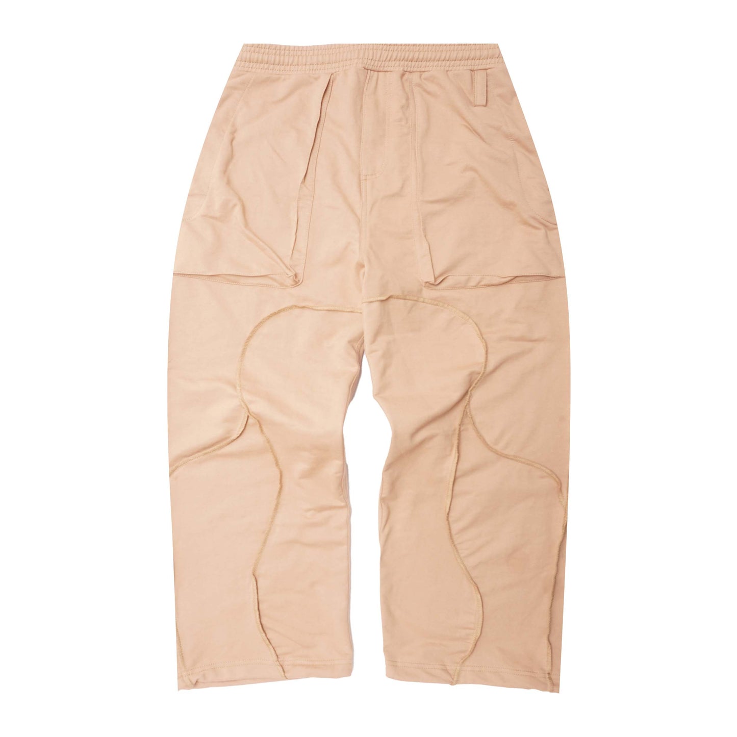 VEINS FRENCH TERRY PANTS IN WHEAT