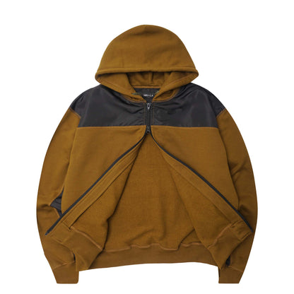 SHINOBI ZIP HOODIE IN RUST