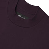 MOCK NECK TEE IN SHADOW PURPLE
