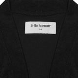 LITTLE HUMAN™ TOWEL CARDIGAN IN ANTHRACITE