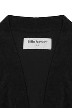LITTLE HUMAN™ TOWEL CARDIGAN IN ANTHRACITE
