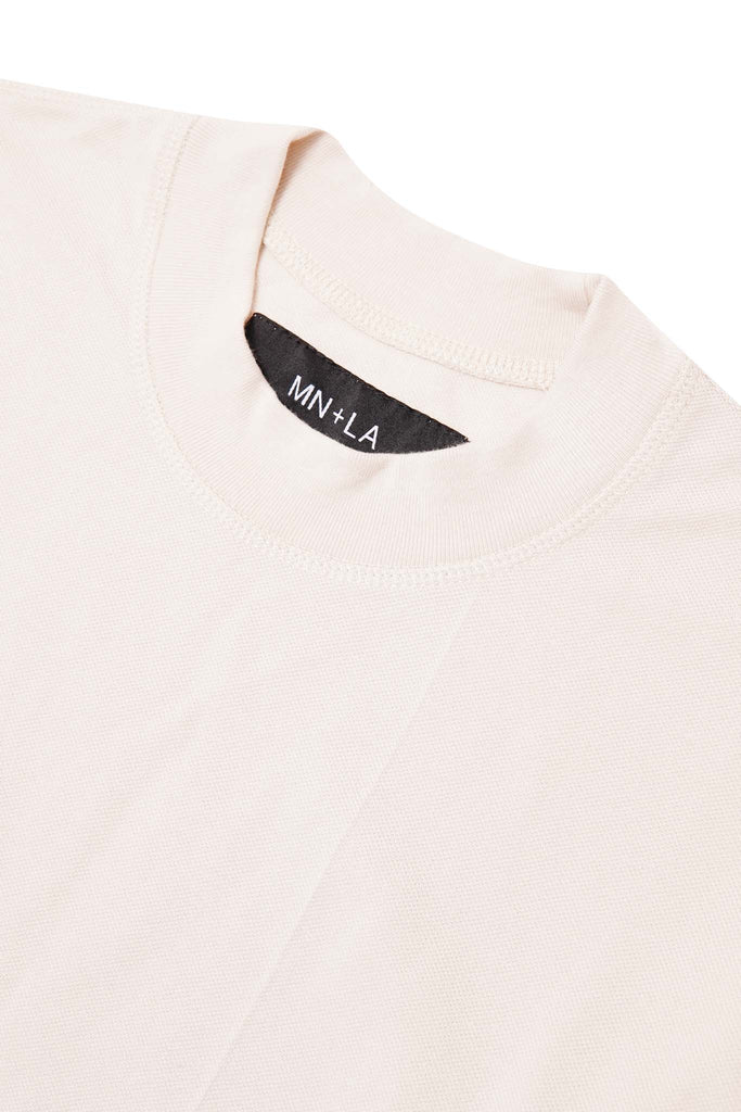 PIQUE OVERSIZED TEE V4 IN OAT – MN+LA