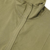 QUARTER ZIP L/S TEE IN OLIVE