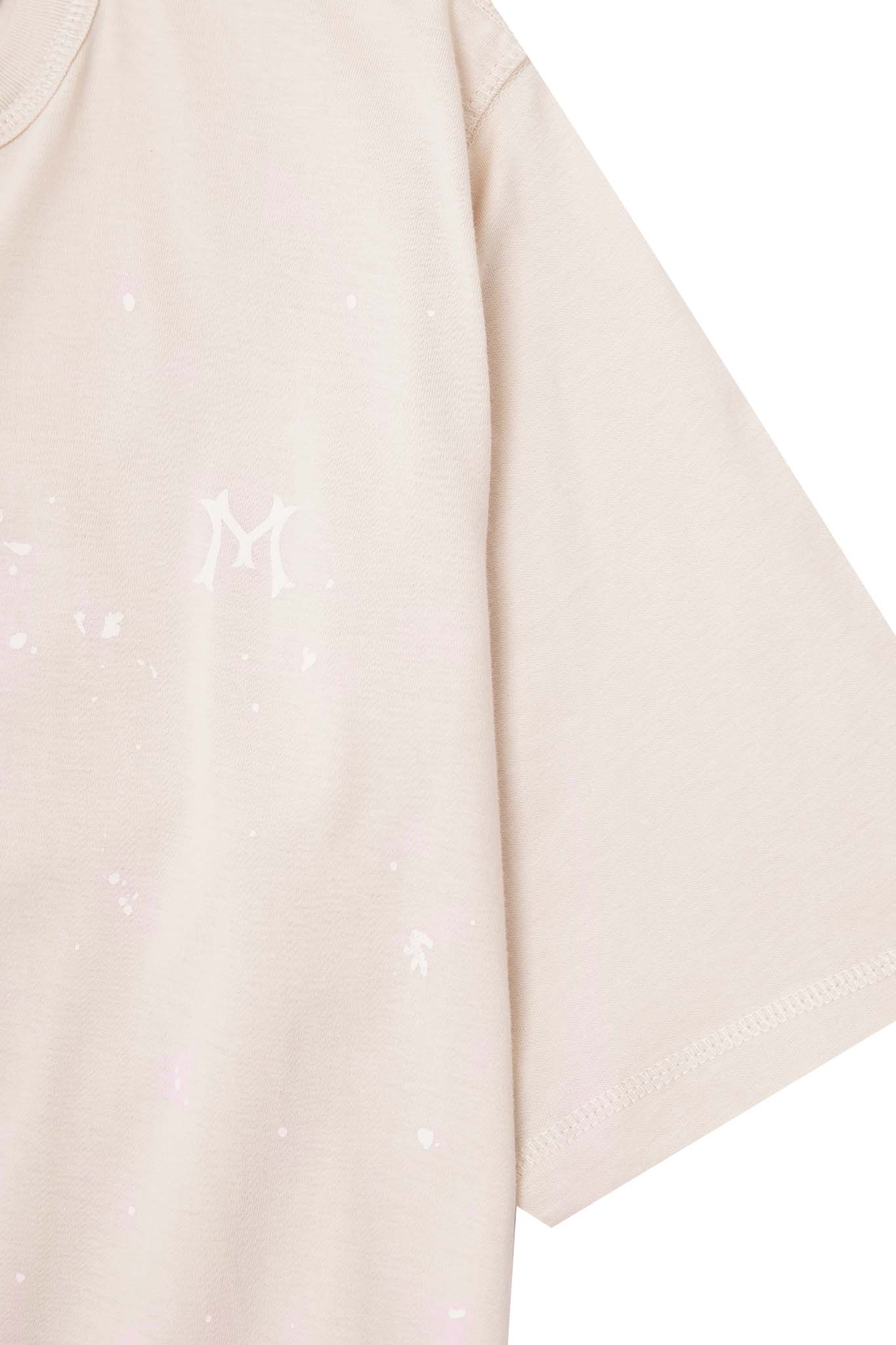 "HITTER" V3 MILITIA MOCK NECK LITE TEE IN POWDER PINK