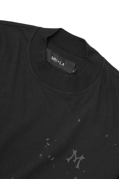 "HITTER" V3 MOCK NECK LITE TEE IN CAVIAR