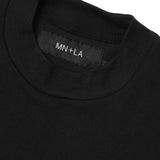 WAFFLE WEAVE CHOP CHOP TEE IN ANTHRACITE