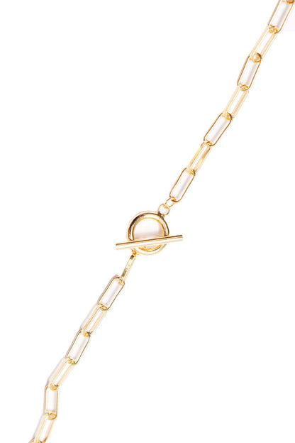 CLIP GOLD CHAIN NECKLACE