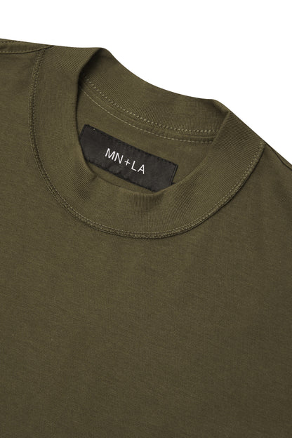 INSIDE OUT BOX TEE IN OLIVE