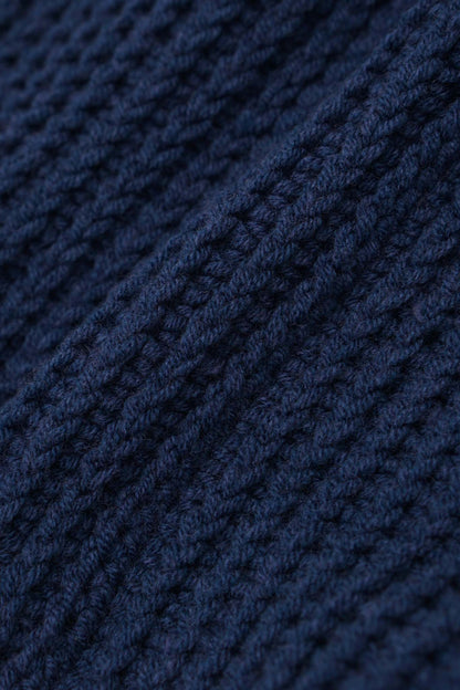 HAND KNIT FISHERMAN BEANIE (IMPERIAL BLUE)