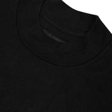 MOCK NECK TEE IN CAVIAR