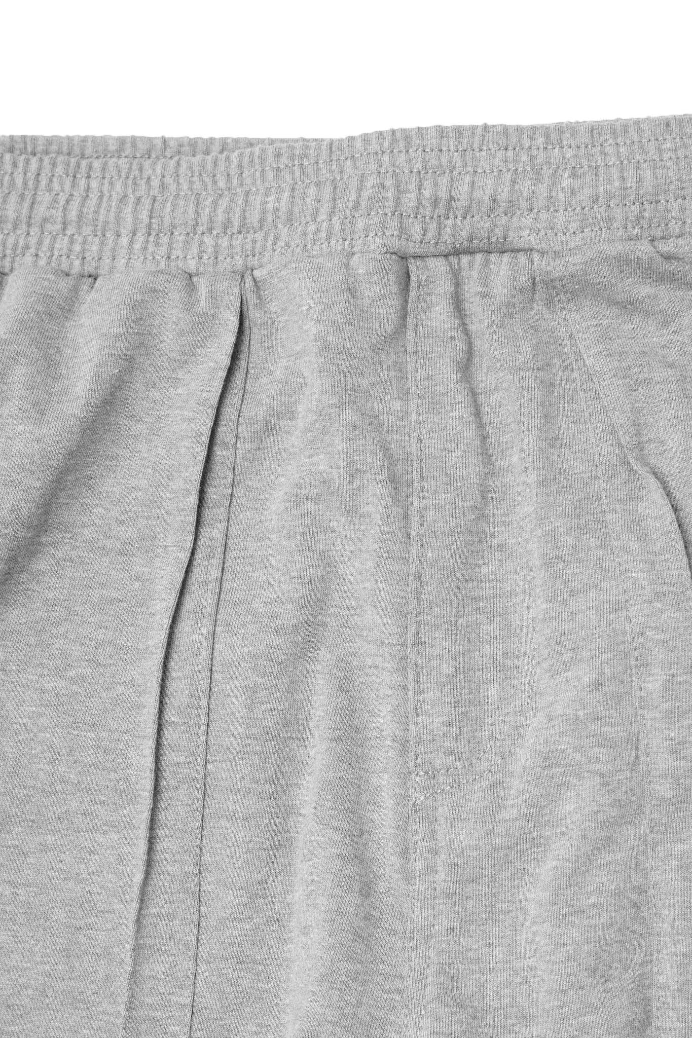 VEINS FRENCH TERRY PANTS IN HEATHER GREY